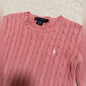 Ralph Lauren Soft Pink Knit Pullover